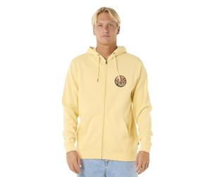 RIP CURL Mens Wettie Passage Icon Full Zip Hoodie - Straw - S