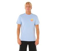 Rip Curl - Wettie Passage Icon Tee - T-shirt size L, blue