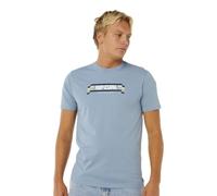 Rip Curl Men's Yo Mumma Tee Short Sleeve Top T Shirt Faded Denim Size M