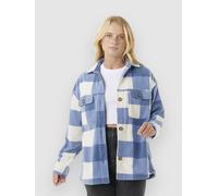Rip Curl Neon Isles Fleece Long Sleeve Shirt Blue L Woman