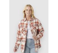 Rip Curl Oceanic Flannel Long Sleeve Shirt White M Woman
