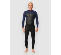 Rip Curl Omega 4/3 Mm Gb Steamer Long Sleeve Back Zip Neoprene Suit Black MS Men
