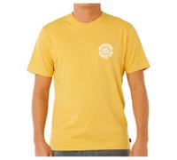 Rip Curl Men's Pacific Rinse Short Sleeve T-Shirt, Ochre Circle, Large