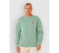 Rip Curl Pacific Rinse Patch Crew Sweatshirt Green M Men