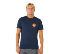 Rip Curl Pacific Rinse Stacked Short Sleeve T-shirt Blue S Men