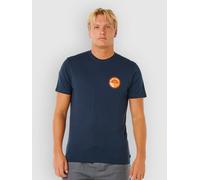 Rip Curl Pacific Rinse Stacked Short Sleeve T-shirt Blue L Men