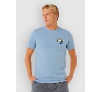 Rip Curl Pacific Rinse Stacked Short Sleeve T-shirt Blue S Men