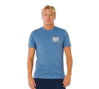 Rip Curl Pacific Rinse Sunrise Short Sleeve T-shirt Blue S Man