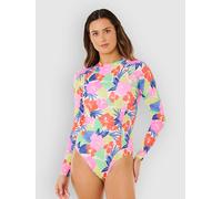 Rip Curl Party Wave Upf Woman Long Sleeve Back Zip Shorty Multicolor 2XL Woman