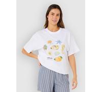 Rip Curl Poolside Heritage Short Sleeve T-shirt White XL Woman