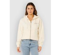 Rip Curl Poolside Thru Relaxed Full Zip Sweatshirt Beige L Woman