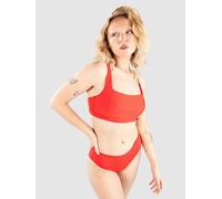 Rip Curl Premium Surf D-Dd Crop Bikini Top hibiscus red XS
