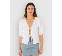 Rip Curl Premium Surf Holiday Short Sleeve Blouse White S Woman