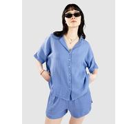 Rip Curl Premium Surf Short Sleeve Shirt Blue XS Women