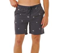 Rip Curl - Quick-drying stretch shorts - Skelly Breach Volley Black for Men in Recycled Polyester - Size L Black L