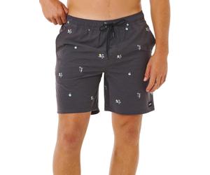Rip Curl - Quick-drying stretch shorts - Skelly Breach Volley Black for Men in Recycled Polyester - Size L Black L