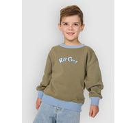 Rip Curl Ride The Wave Crew Kids Sweater surplus green T02