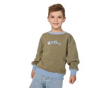 Rip Curl Ride The Wave Crew Sweatshirt Green 3-4 Years Boy