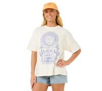 Rip Curl San Carlos Heritage Short Sleeve T-shirt Beige M Woman