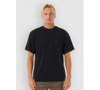 Rip Curl Search Embroidery Short Sleeve T-shirt Black XL Man
