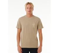Rip Curl Search Icon Mens Short Sleeve Tee - Sand Dune