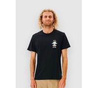 Rip Curl Search Icon Short Sleeve T-shirt Black XL Man