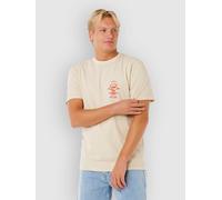 Rip Curl Search Icon Short Sleeve T-shirt Beige M Men