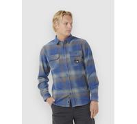 Rip Curl Search Wool Flannel Long Sleeve Shirt Blue S Men