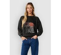 Rip Curl Seeker Raglan Standard Crew Sweater washed black M