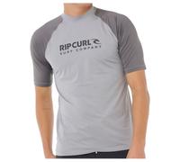 Rip Curl Shock Short Sleeve Rash Guard Grey S Men