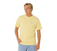 RIP CURL Shred Til Short Sleeve T-Shirt L Yellow