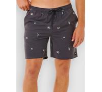 Rip Curl Skelly Breach Volley Swimming Shorts Black M Men