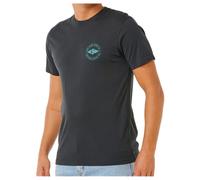 Rip Curl Men's Graphic Short Sleeve Crew Neck T-Shirt, Standard Fit, Washed Black Staple, Medium