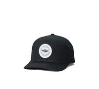 RIP CURL Men's Stapler Snapback Baseball Trucker Hat, Black/White, One Size