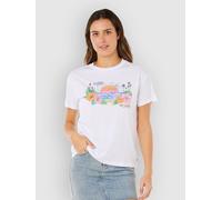 Rip Curl Sun Rays Cropped Short Sleeve T-shirt White XS Woman
