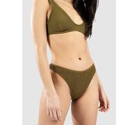 Rip Curl Sunshine Cheeky Pant Bikini Bottom dark olive XS
