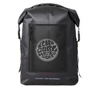 RIP CURL Surf Series 30L 30 Litre Capacity Backpack - Black Grey - Mesh front pocket - 420D Ripstop With TPU Coating
