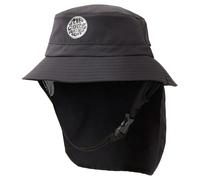 Rip Curl Surf Series Hat - Black - Hydrophobic quick dry - Shock cord crown adjuster - Secure adjustable chin strap