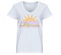 Rip Curl T shirt CALA V NECK in White EU XS