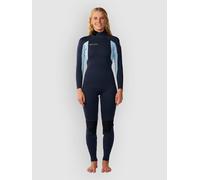 Rip Curl Trad 4/3 Mm Woman Long Sleeve Back Zip Neoprene Suit Blue 10 Woman