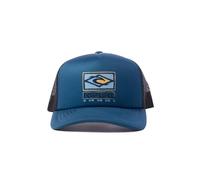 Rip Curl Unisex's Youth Trucker Hat with Snapback Closure and Mesh Back-Adjustable, Breathable Cap for Boys & Girls Baseball, Ocean, One Size