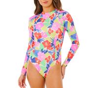 Rip Curl - UV protection long sleeves swimsuit - Party Wave Upf Surf Suit Multi for Women in Recycled Polyester - Size M - Pink Pink M