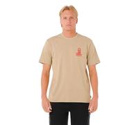 Rip Curl Vaporcool Search Stack Short Sleeve T-shirt Beige XS Men