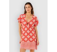 Rip Curl Ventura Tiered S/S Dress red S