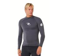 RIP CURL Waves UPF 50 Performance Long Sleeve Rashguard Men's T-Shirt, Charcoal Grey 261, XL