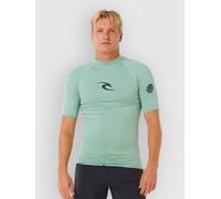 Rip Curl Waves Upf Short Sleeve Rash Guard Green XL Men