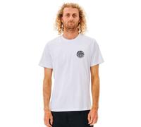 RIP CURL Wetsuit Icon Short Sleeve T-Shirt in White Size XX Large