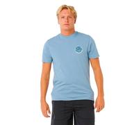 Rip Curl Wettie Passage Icon Short Sleeve T-shirt Blue M Men