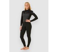 Rip Curl D/patrol 4/3 Mm Long Sleeve Back Zip Neoprene Suit Black 4 Woman