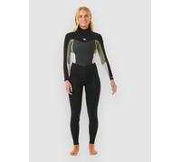 Rip Curl Omega 3/2 Mm Gb Steamer Woman Long Sleeve Back Zip Neoprene Suit Black 4 Women
